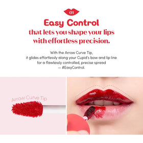 ETUDE Dear Darling Peel Off Lip Stain Blood Wine swatch on skin