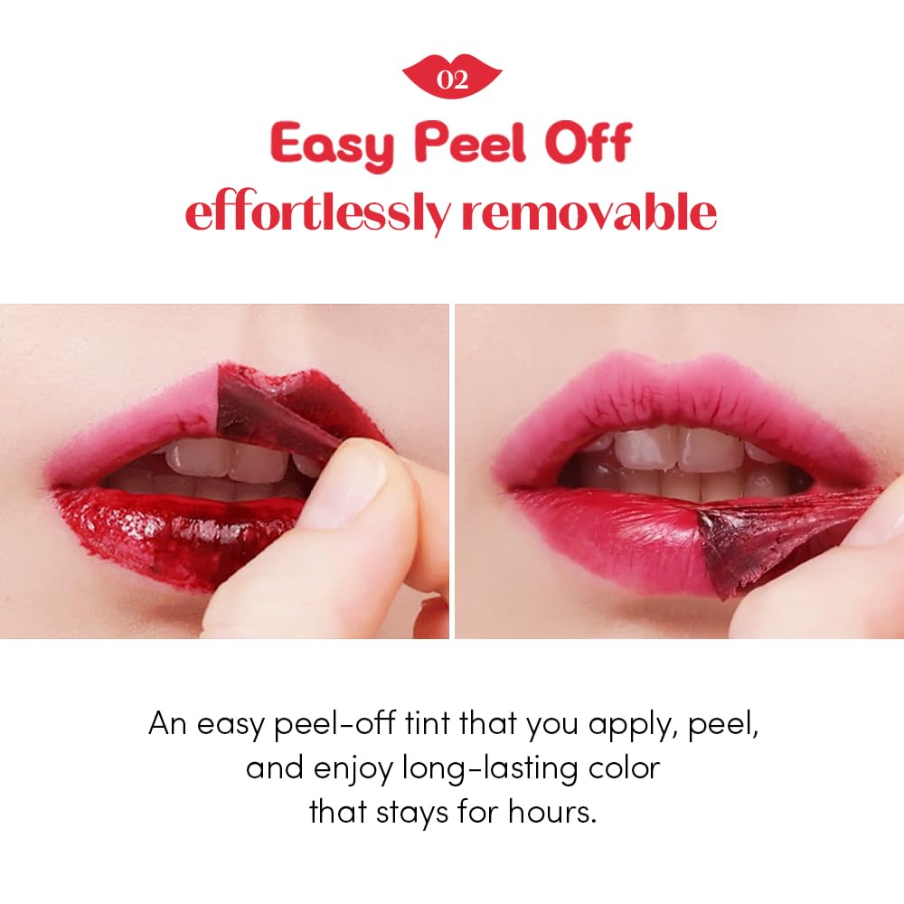 ETUDE Dear Darling Peel Off Lip Stain Cherry Crack packaging