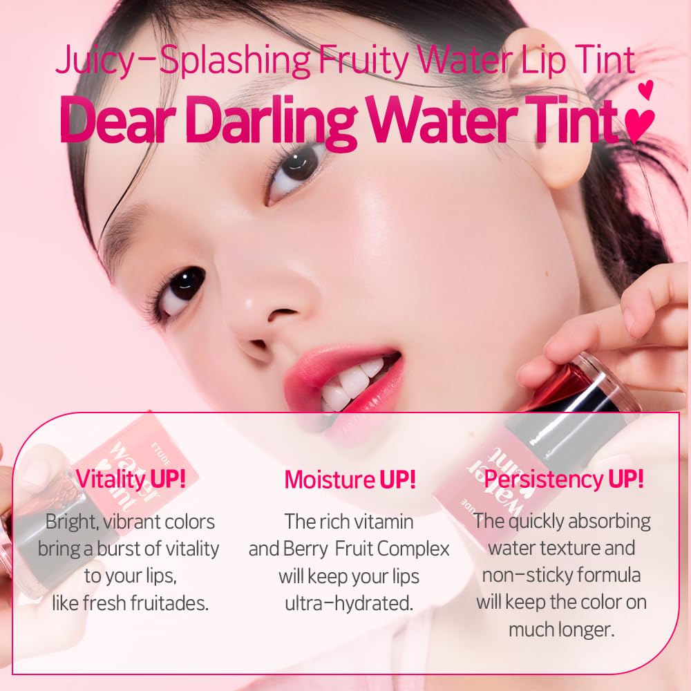 ETUDE Dear Darling Water Tint Cherry Ade front view