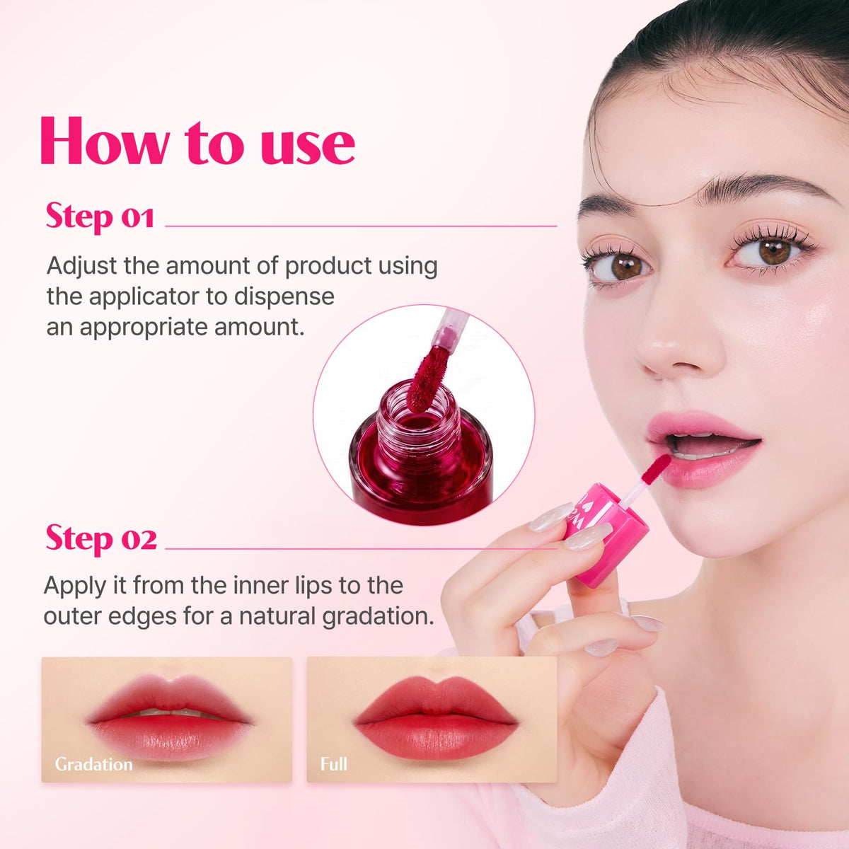 ETUDE Dear Darling Water Tint with berry fruit complex ingredients