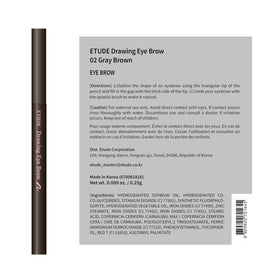ETUDE Drawing Eye Brow Pencil Gray Brown with other beauty products