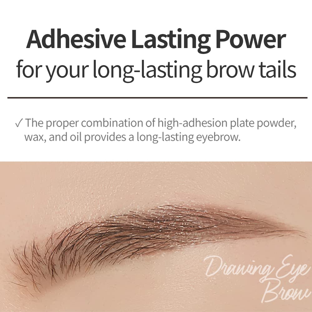 ETUDE Drawing Eye Brow Pencil Light Brown swatch on skin