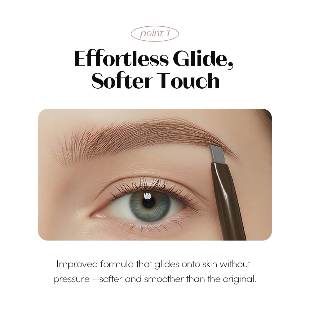 ETUDE Drawing Eye Brow Pro Ash Brown eyebrow pencil on a makeup table
