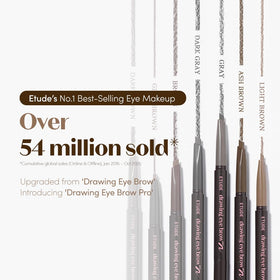 ETUDE Drawing Eye Brow Pro Ash Brown eyebrow pencil tip close-up