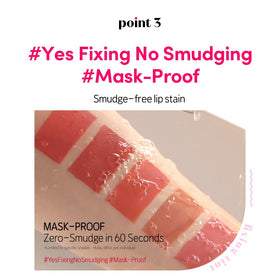 ETUDE Fixing Tint #12 Salmon Brick on model