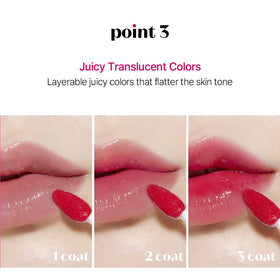 ETUDE Glow Fixing Tint #2 Mellow Pink texture close-up
