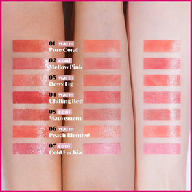 ETUDE Glow Fixing Tint #4 Chilling Red swatch on skin