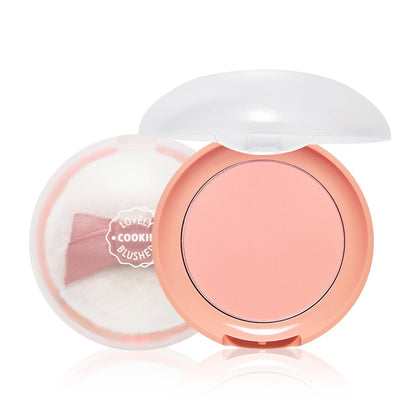 ETUDE Lovely Cookie Blusher Apricot Peach Mousse 4g front view