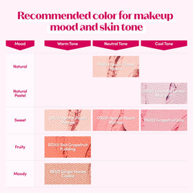 ETUDE Lovely Cookie Blusher Peach Choux Wafers with brush