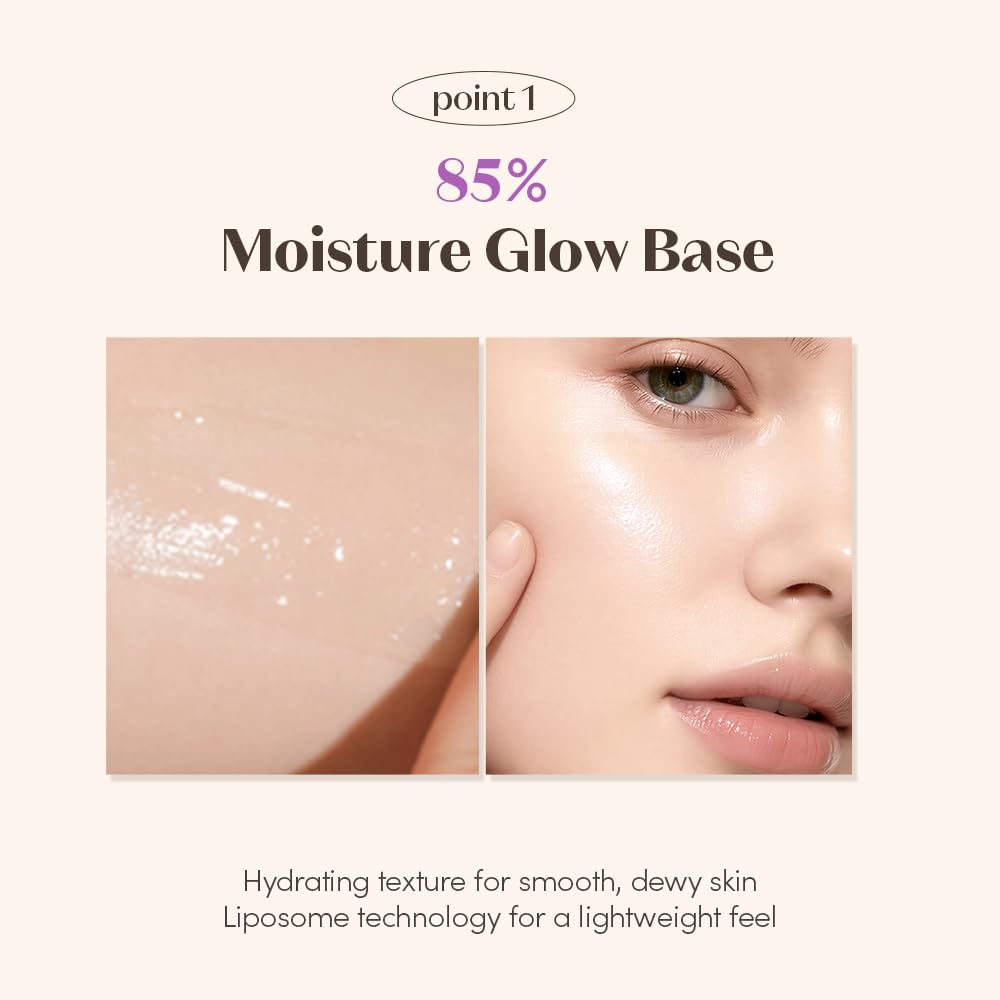 ETUDE Nymph Dewy Base Prep Primer on skin for radiant glow