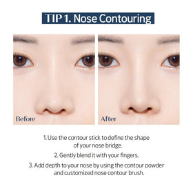 ETUDE Reborn Maker Contour Stick #Warm Shading on skin swatch