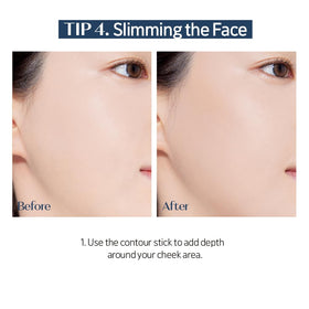 ETUDE Reborn Maker Contour Stick #Warm Shading with makeup tools