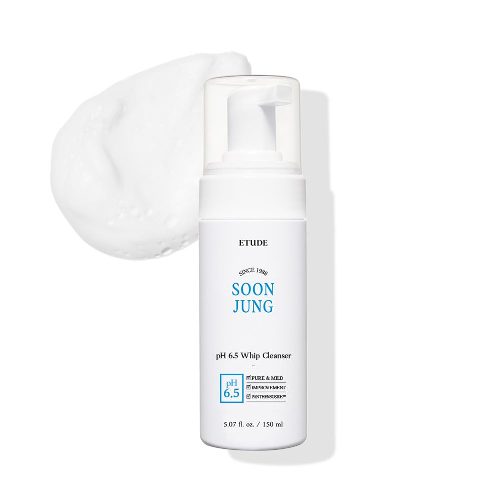 ETUDE SoonJung pH 6.5 Whip Cleanser front view with packaging