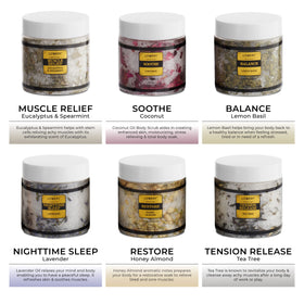 Eucalyptus Spearmint Epsom Salt jar included in LOVERY gift set