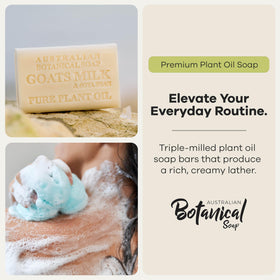 Eucalyptus with Lemon soap bar close-up