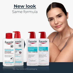 Eucerin Advanced Repair Cleansing Body and Face Cleanser bottle