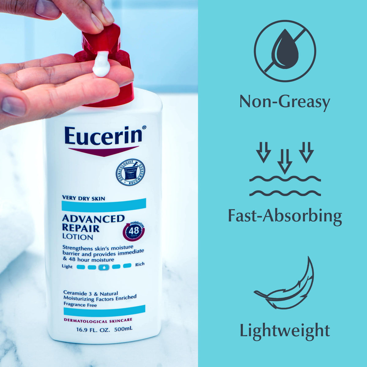 Eucerin Advanced Repair Lotion bottle