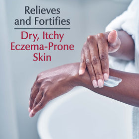 Eucerin Eczema Relief Body Cream application on skin