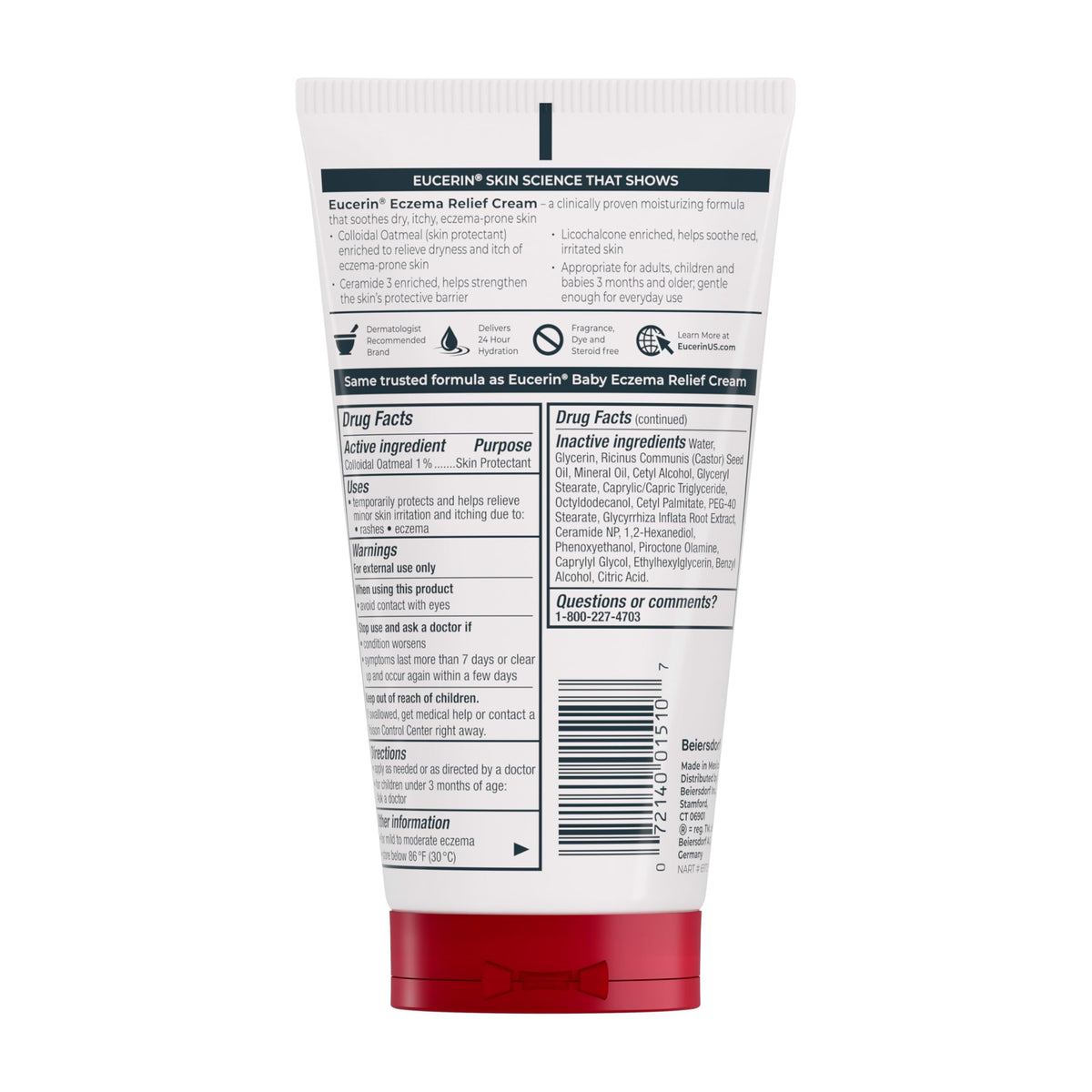 Eucerin Eczema Relief Body Cream texture close-up