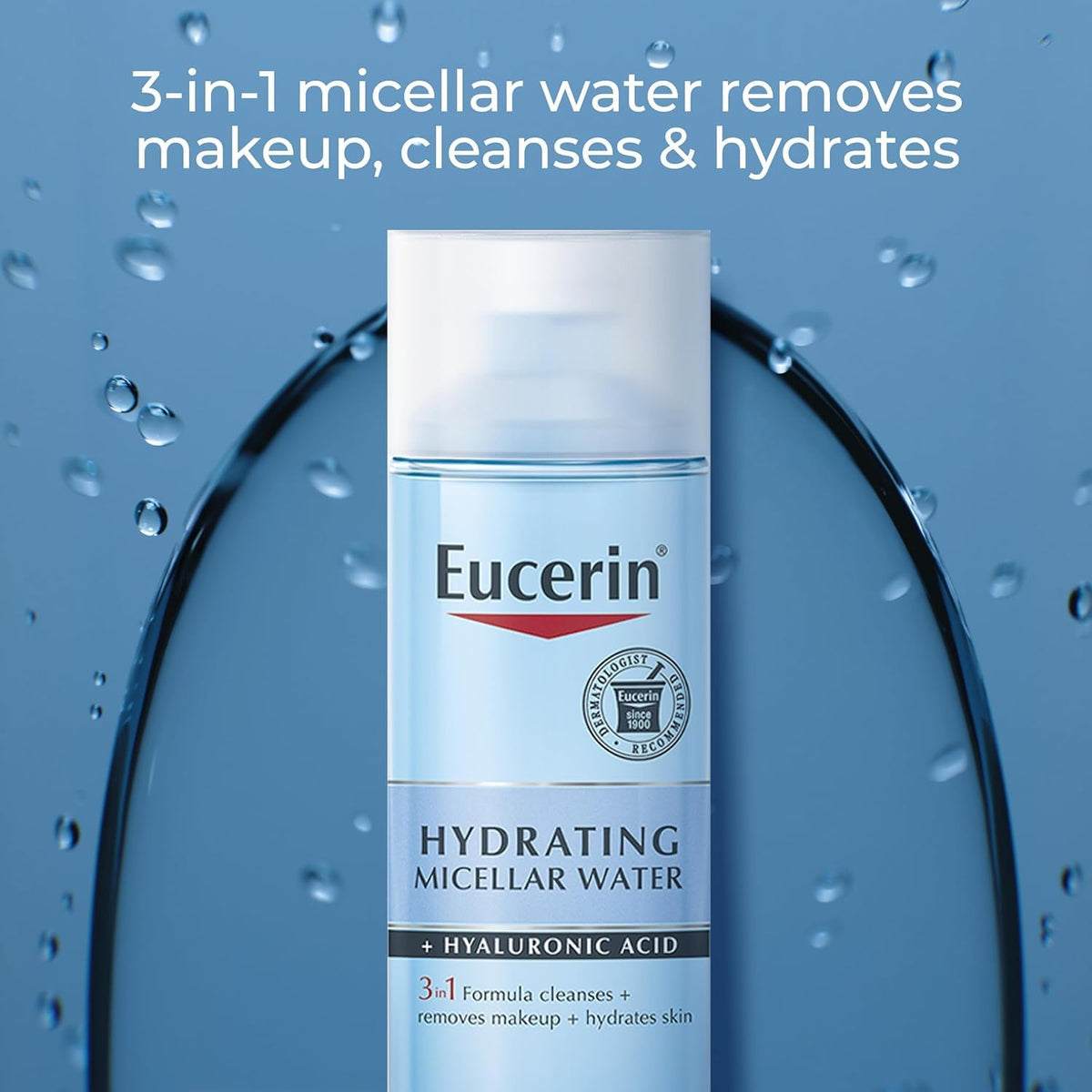 Eucerin Hydrating Micellar Water bottle side view