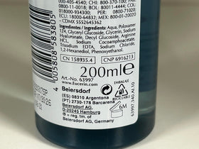 Eucerin Hydrating Micellar Water in use for cleansing