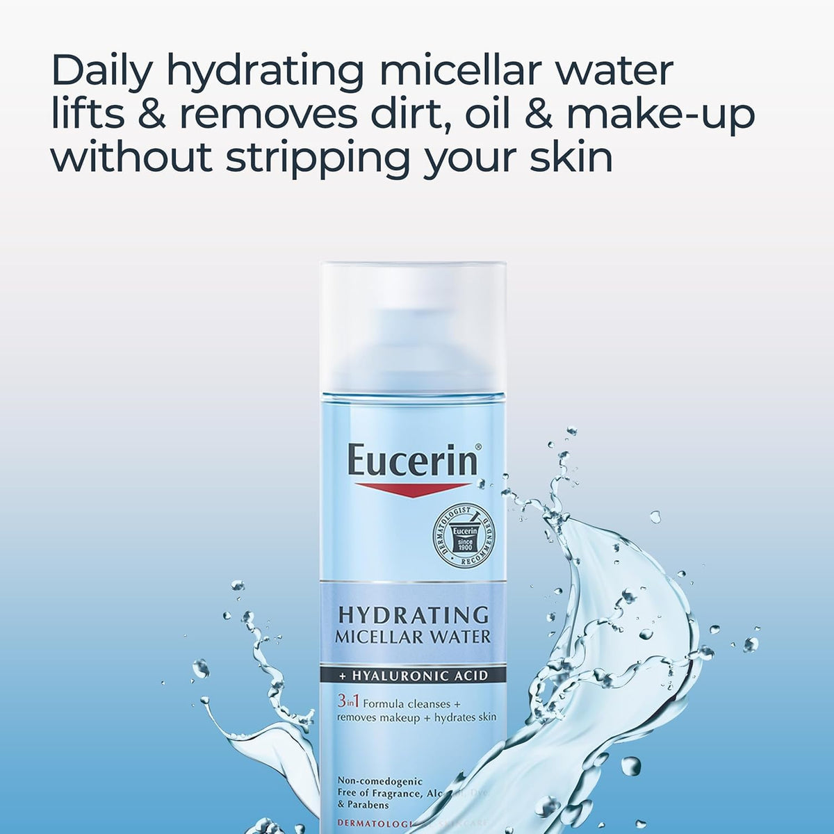 Eucerin Hydrating Micellar Water packaging details