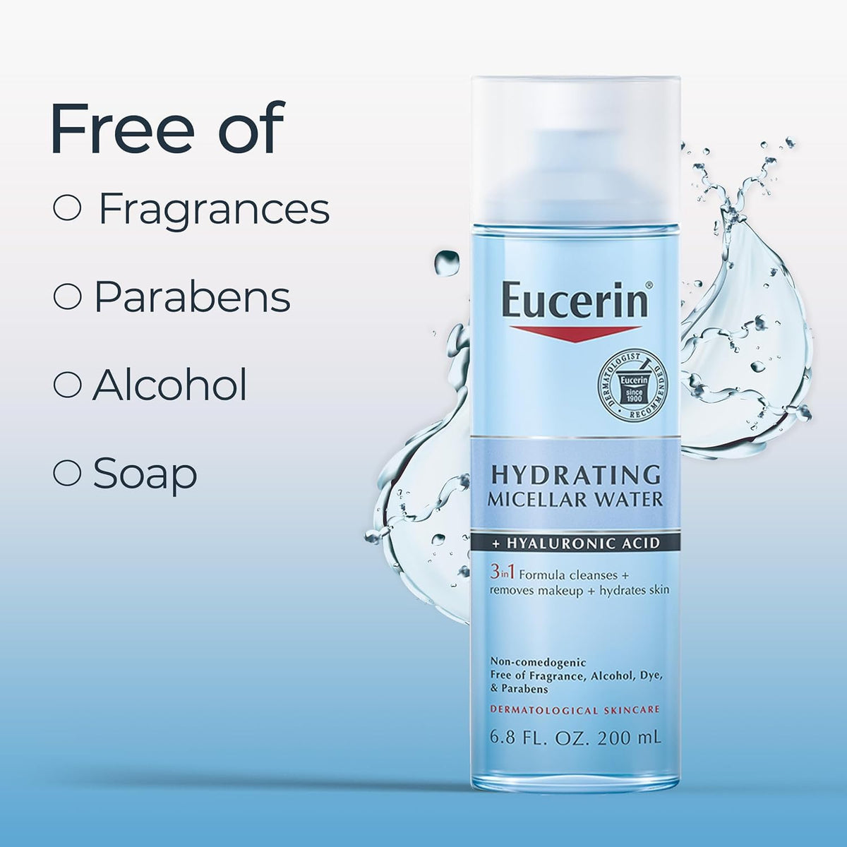 Eucerin Hydrating Micellar Water with Hyaluronic Acid ingredients list