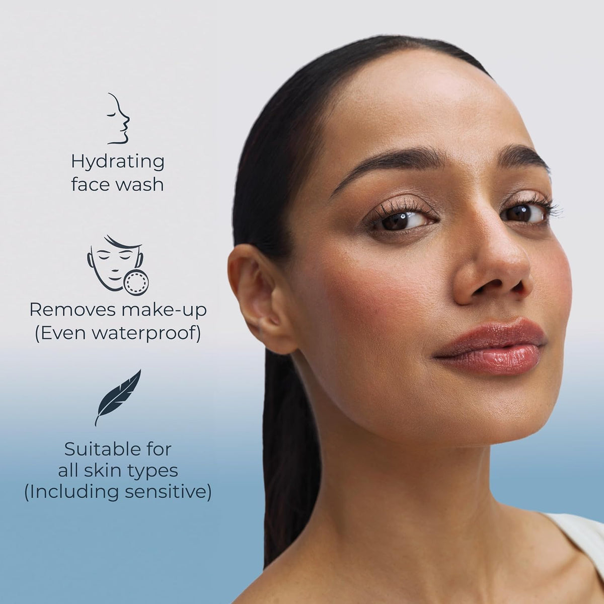 Eucerin Hydrating Micellar Water with makeup remover cotton pads