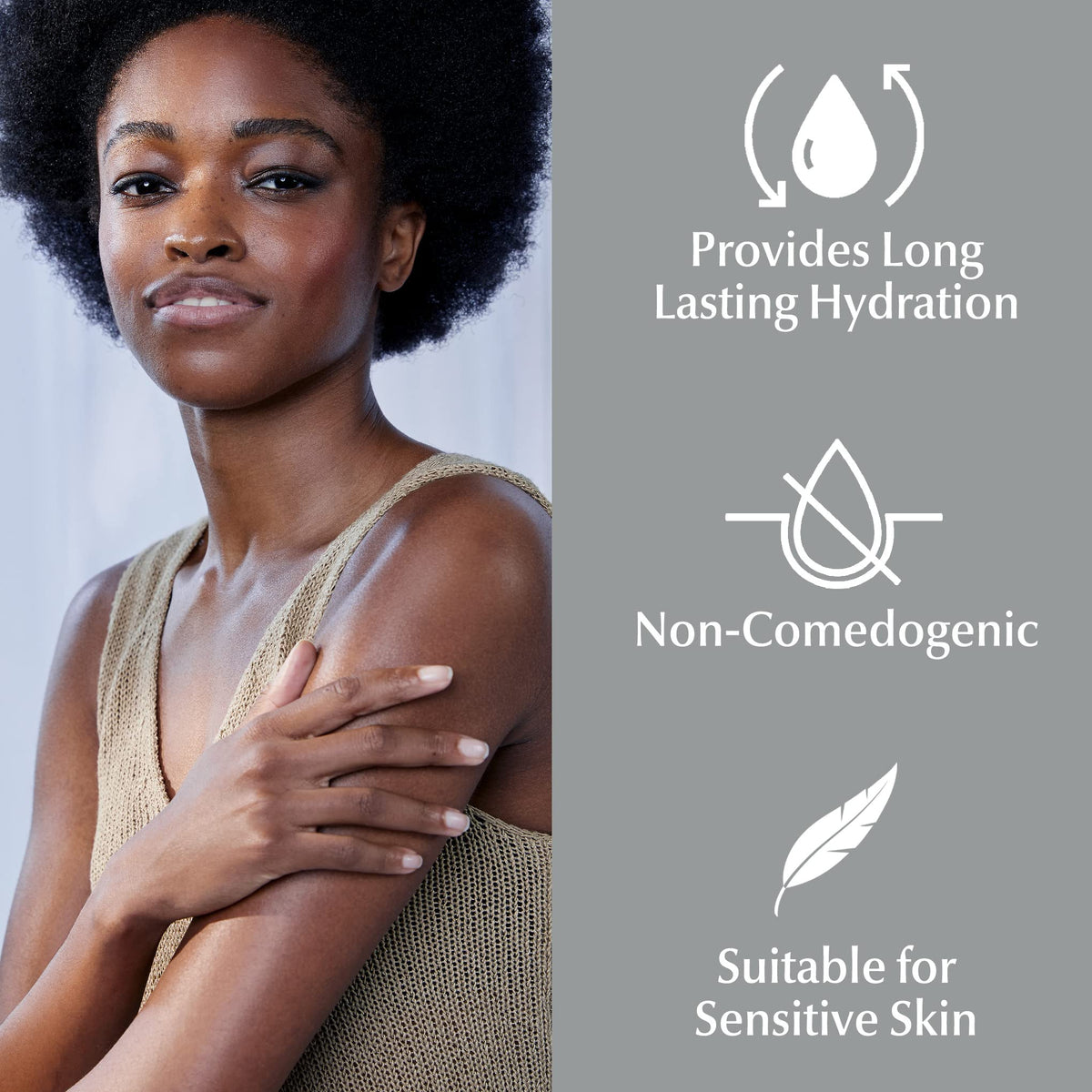 Eucerin Original Healing Lotion application on dry skin