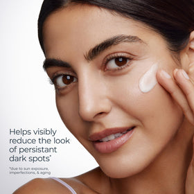 Eucerin Radiant Tone Daily Face Lotion applied to skin