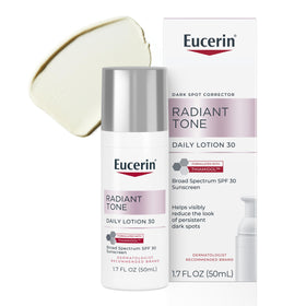 Eucerin Radiant Tone Daily Face Lotion front view with SPF 30 label