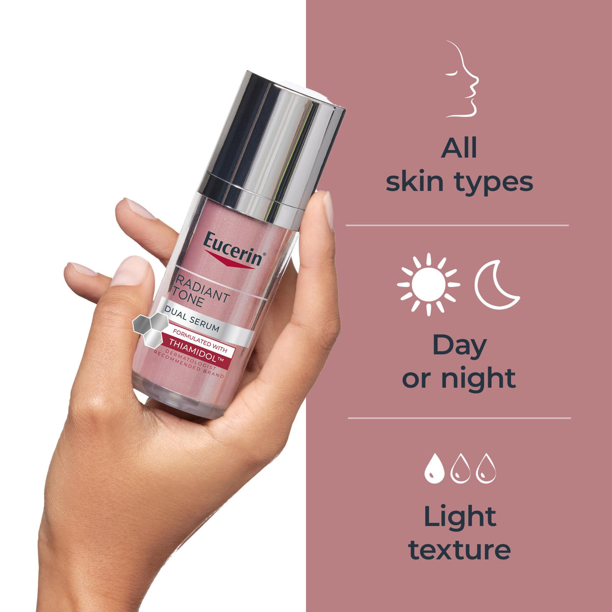 Eucerin Radiant Tone Dual Serum with application dropper