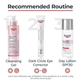 Eucerin Radiant Tone Eye Cream on vanity