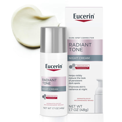 Eucerin Radiant Tone Night Cream front view with packaging