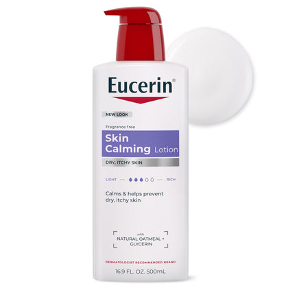 Eucerin Skin Calming Body Lotion 16.9 FL OZ front view