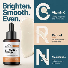 Eva Naturals Vitamin C Serum application on skin