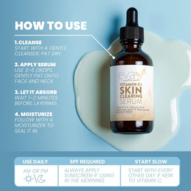 Eva Naturals Vitamin C Serum in lifestyle setting
