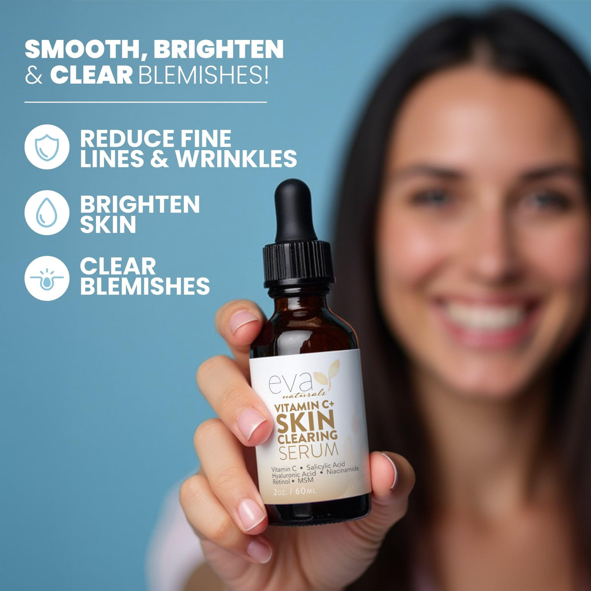 Eva Naturals Vitamin C Serum texture on hand