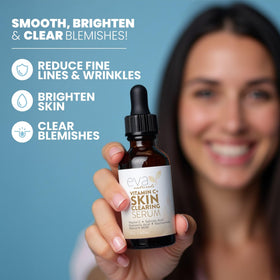 Eva Naturals Vitamin C Serum texture on hand