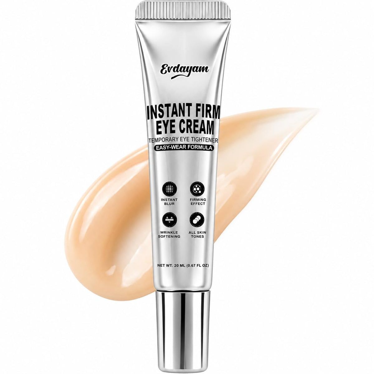 Evdayam Instant Eye Tightener Cream 15ml front view
