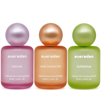Evereden Collectible Hair & Body Fragrance Mist 3-Pack front view