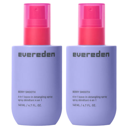 Evereden Kids 4-in-1 Detangler Spray front view, 2-pack