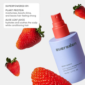 Evereden Kids 4-in-1 Detangler Spray with ingredients list