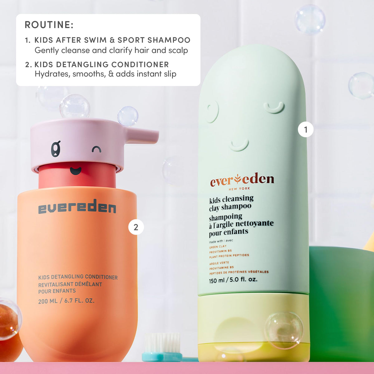 Evereden Kids After-Swim Shampoo family use scene