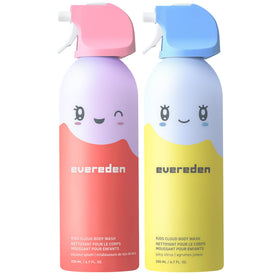 Evereden Kids Body Wash Foam Duo Coconut Splash and Juicy Citrus front view