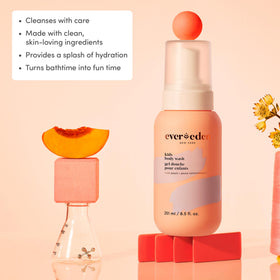 Evereden Kids Body Wash packaging side view