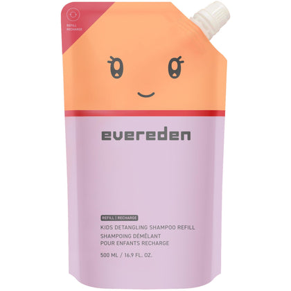 Evereden Kids Detangling Shampoo Refill 540g front view with packaging