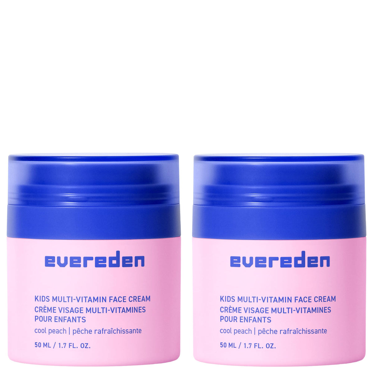 Evereden Kids Face Cream 2-Pack Peach front view