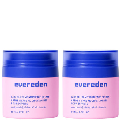 Evereden Kids Face Cream 2-Pack Peach front view