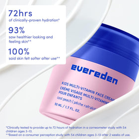 Evereden Kids Face Cream 2-Pack Peach texture close-up